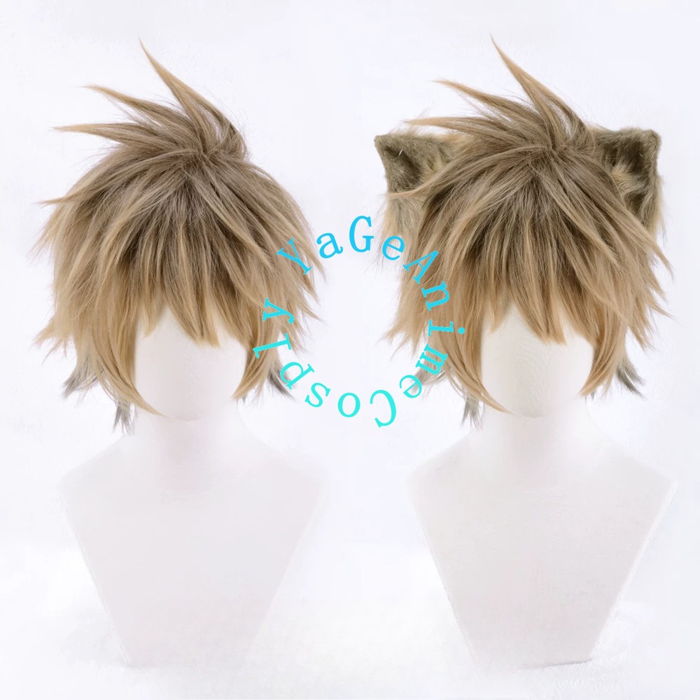 Japanese Fan - Parrucca corta sfumata con orecchie per