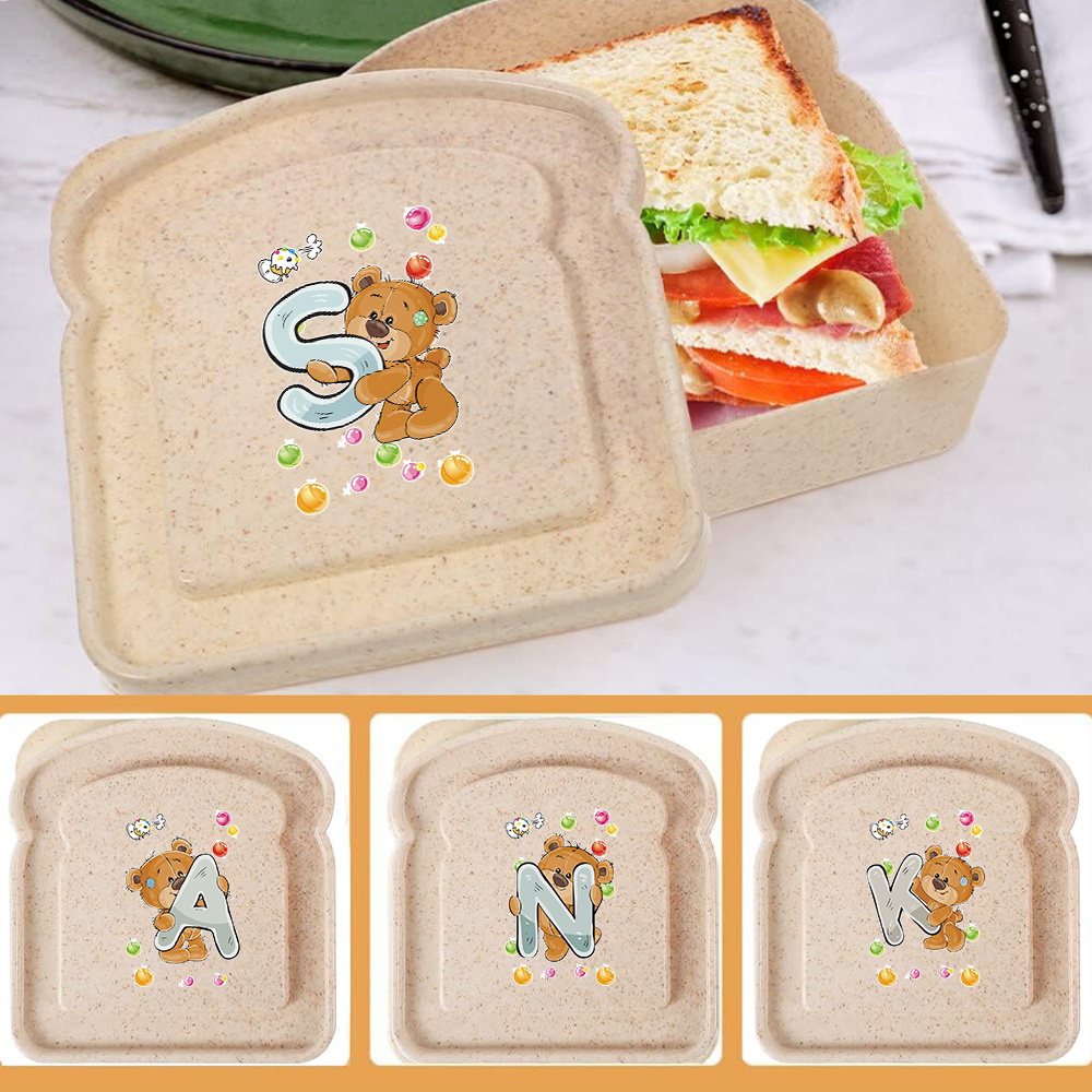 Bento Box - Contenitore per toast e bento, sigillabile,
